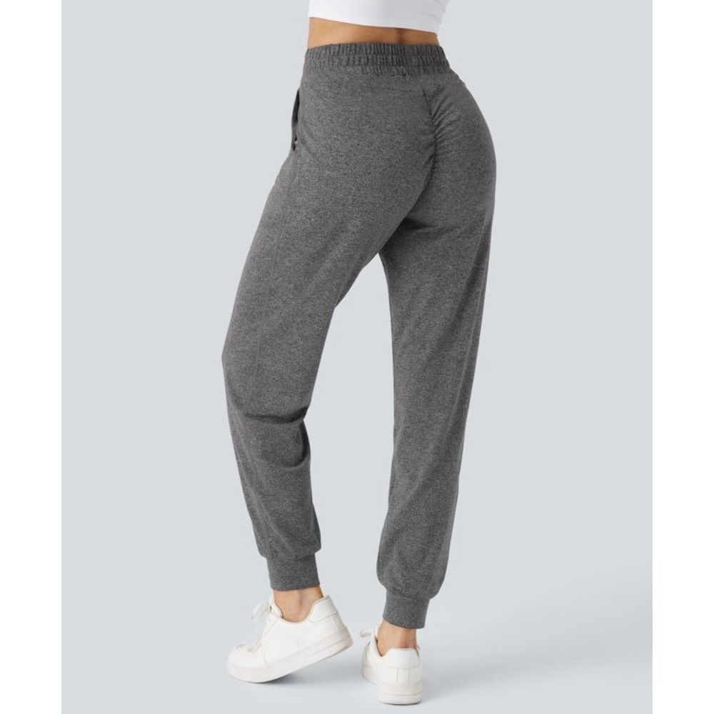 Halara Cloudful Air Joggers Gray High Waisted Scrunch Butt Tall XS NWT 02841064